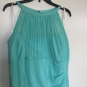 David’s Bridal Aqua maxi dress, Size 22